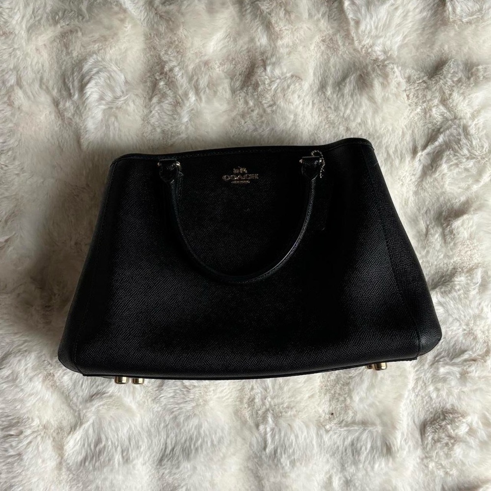 Authentic Coach Black Leather Bag
